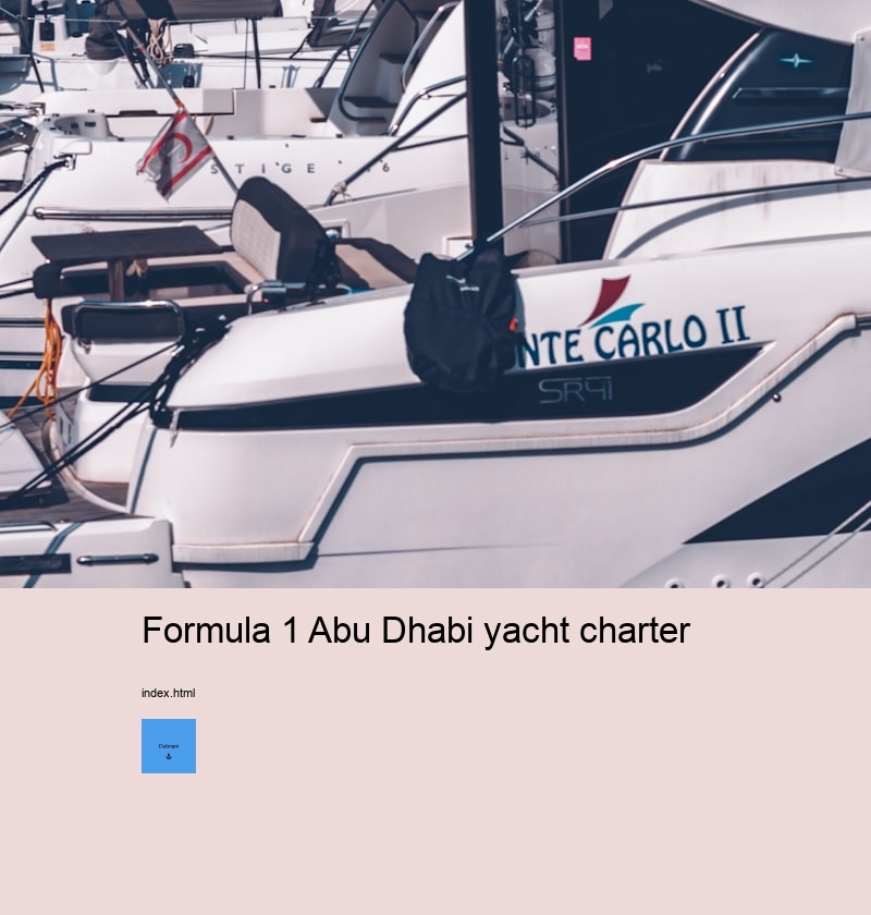 Formula 1 Abu Dhabi yacht charter